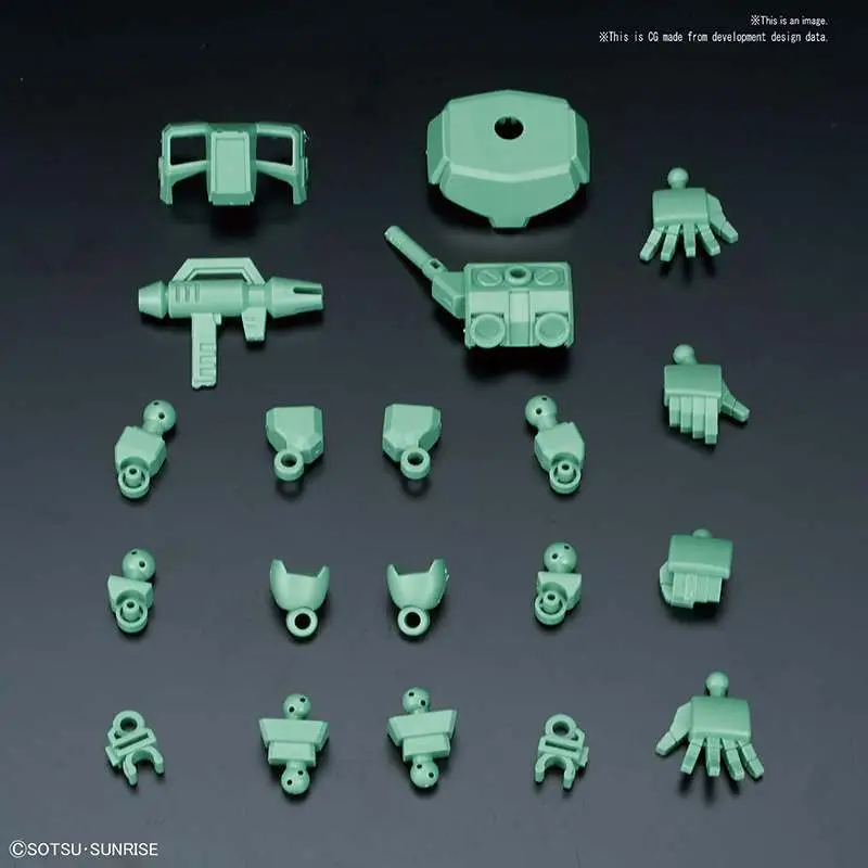 Maquette Gundam sd cross silhouette green